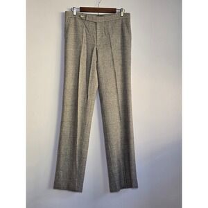 Ralph Lauren 100% Camel Hair Glen Plaid Trousers – Size 8 light academia preppy